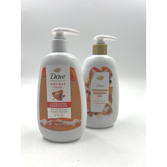 NEW 2x Dove Limited Edition Holiday Treats Cinnamon Pumpkin Pie 12oz Hand Wash - Picture 1 of 3